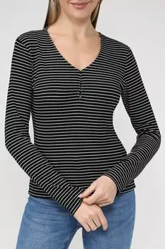 Лонгслив из вискозы в полоску OVS