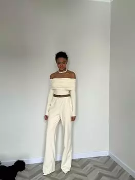 Лонгслив с открытыми плечами Lee Dok Sun