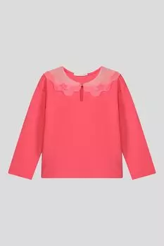 Лонгслив с отложным воротником Choupette