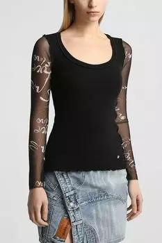 Лонгслив с принтом Desigual