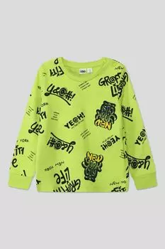 Лонгслив с текстовым принтом IDO