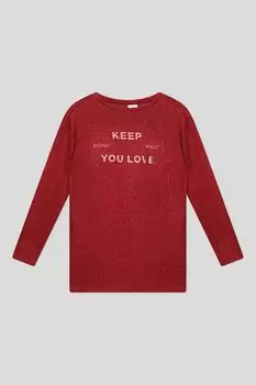 Лонгслив с текстовым принтом s.Oliver