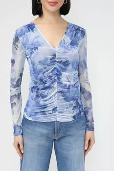 Лонгслив с V-вырезом и принтом Rinascimento