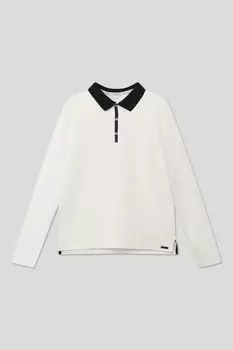 Лонгслив с воротником поло Choupette