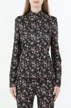 Лонгслив с воротником стойкой и принтом BELUCCI