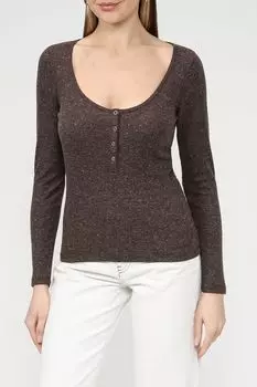 Лонгслив с вырезом на пуговицах PEPE JEANS