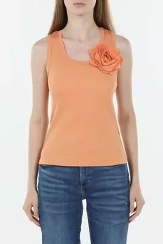 Майка хлопковая с декором OVS