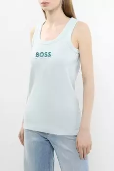 Майка хлопковая с логотипом BOSS