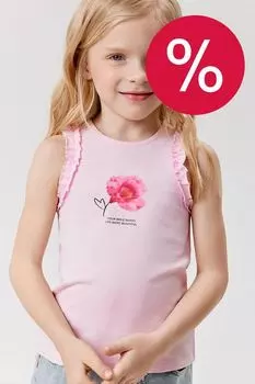 Майка хлопковая с принтом ACOOLA