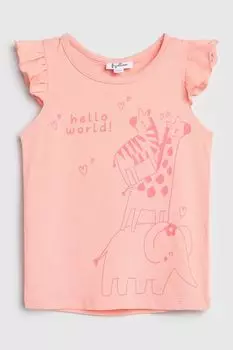 Майка хлопковая с принтом Fagottino