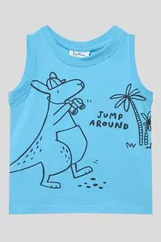 Майка хлопковая с принтом Fagottino