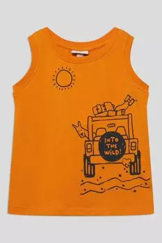 Майка хлопковая с принтом Fagottino