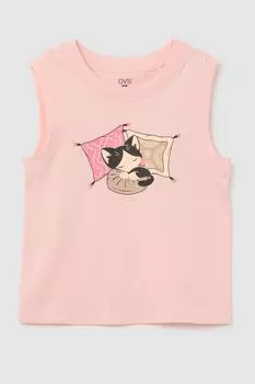 Майка хлопковая с принтом OVS