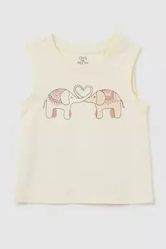 Майка хлопковая с принтом OVS