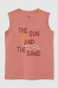 Майка хлопковая с принтом OVS