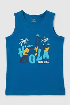 Майка хлопковая с принтом OVS