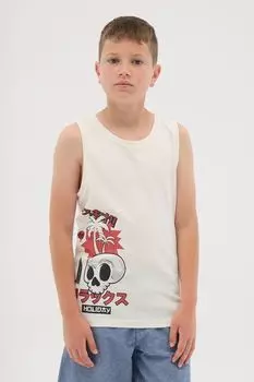 Майка хлопковая с принтом OVS