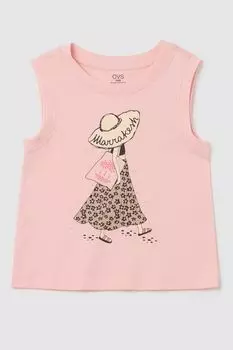 Майка хлопковая с принтом OVS