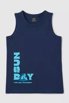 Майка хлопковая с принтом OVS