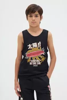 Майка хлопковая с принтом OVS