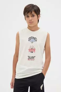 Майка хлопковая с принтом OVS