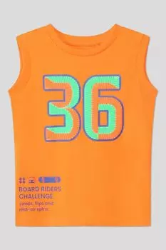 Майка хлопковая с принтом OVS