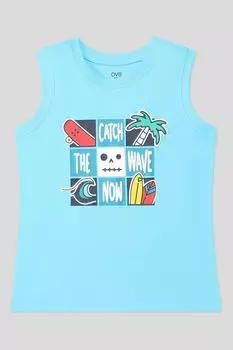 Майка хлопковая с принтом OVS