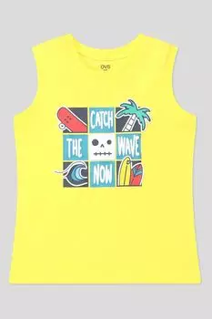 Майка хлопковая с принтом OVS