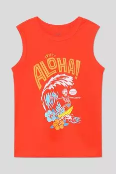 Майка хлопковая с принтом OVS