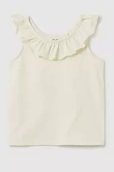 Майка хлопковая с рюшами OVS