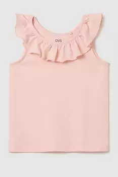 Майка хлопковая с рюшами OVS