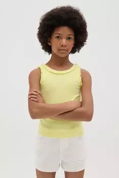 Майка хлопковая с рюшами OVS