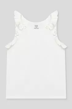 Майка хлопковая с рюшами OVS