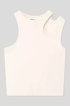 Майка хлопковая с вырезом на плече OVS