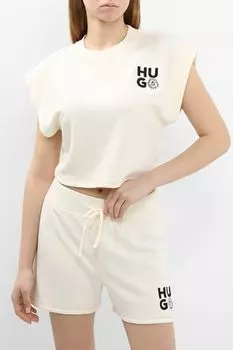 Майка хлопковая укороченная HUGO