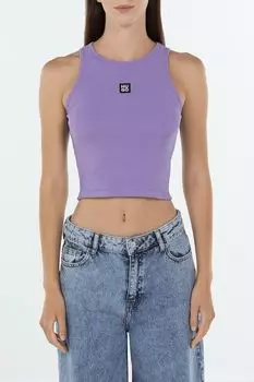 Майка хлопковая укороченного кроя HUGO