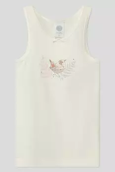 Майка с принтом и декором Sanetta