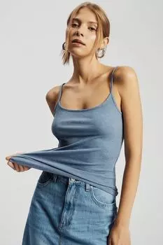 Майка трикотажная на бретельках Nume