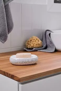 Мыльница керамическая с принтом Nomads Moroshka