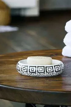 Мыльница керамическая с принтом Nomads Moroshka