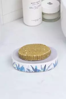 Мыльница керамический с принтом Akvarel Moroshka