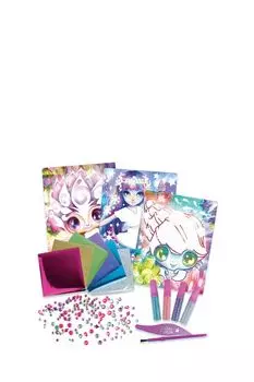 Набор аппликаций из фольги для девочек Волшебный блеск Marinia Nebulous Stars