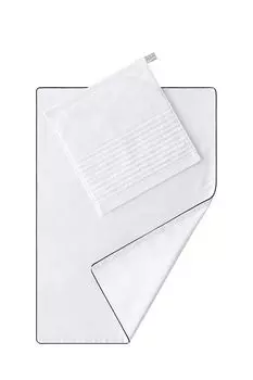 Набор Beauty с антибактериальным эффектом из наволочки и салфетки для лица Soft Silver