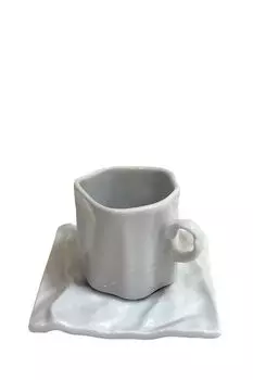 Набор фарфоровый из чашки с блюдцем Cmielow