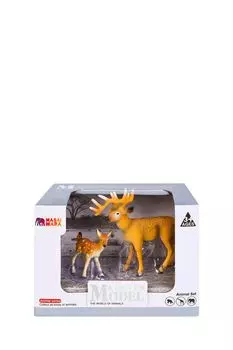 Набор фигурок Семья оленей серии Мир диких животных: Masai Mara