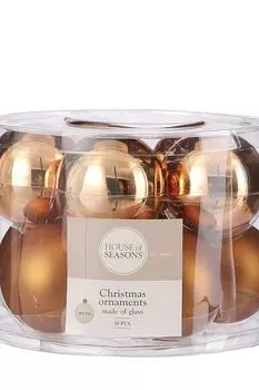 Набор из 10 новогодних шаров House of seasons