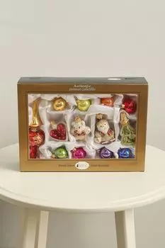 Набор из 13 новогодних украшений Малютка с верхушкой Max Christmas