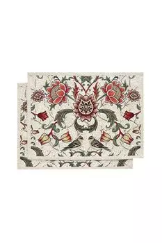 Набор из 2 гобеленовых салфеток с принтом Ловцы клубники Моррис Le Gobelin