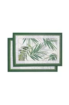 Набор из 2 гобеленовых салфеток с принтом Скандинавские растения Le Gobelin