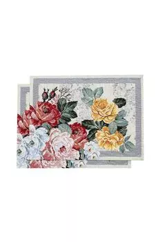 Набор из 2 гобеленовых салфеток с принтом Розы герцогини Le Gobelin